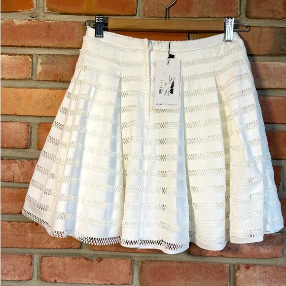 NWT, Sweet Girl Shop, Size 11/12, Off White Skirt w/Sheer Stripes, Scuba, Full - Picture 2 of 5